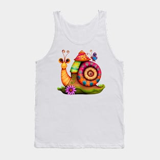 Colorful Snail #6 Tank Top